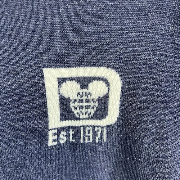 Disney Parks Spirit Jersey Adult Small Crewneck Sweater Walt Disney World Navy - Picture 5 of 9